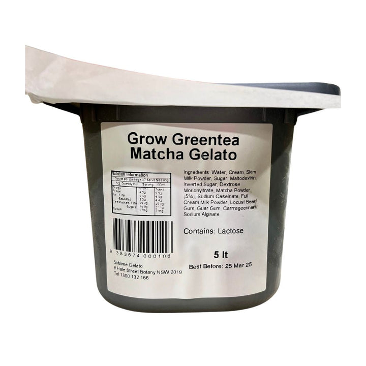 [SYD]GROW Matcha Gelato 5L