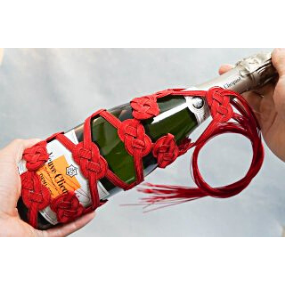 [SYD]Mizuhiki Bottle Holder Red