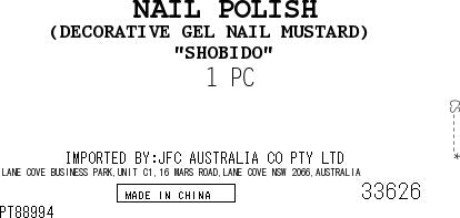[SYD]Gel Nail Mustard 1p