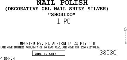 [SYD]Gel Nail Shiny Silver 1p