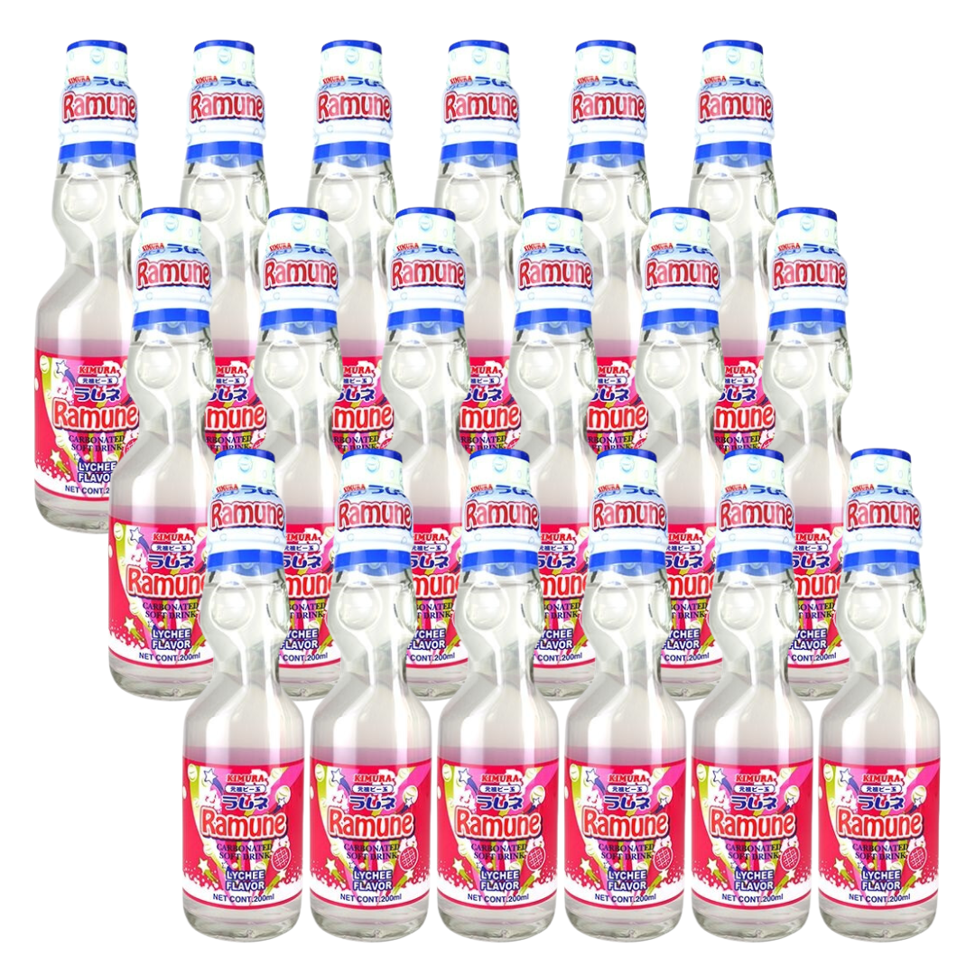 [SYD]KIMURA Ramune Lychee 200ml x 18ea
