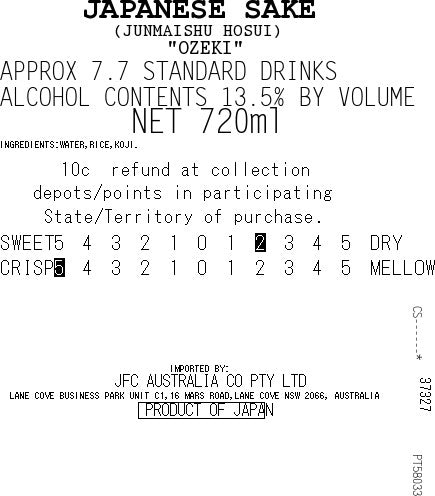 [SYD]OZEKI Junmai Hosui 720ml