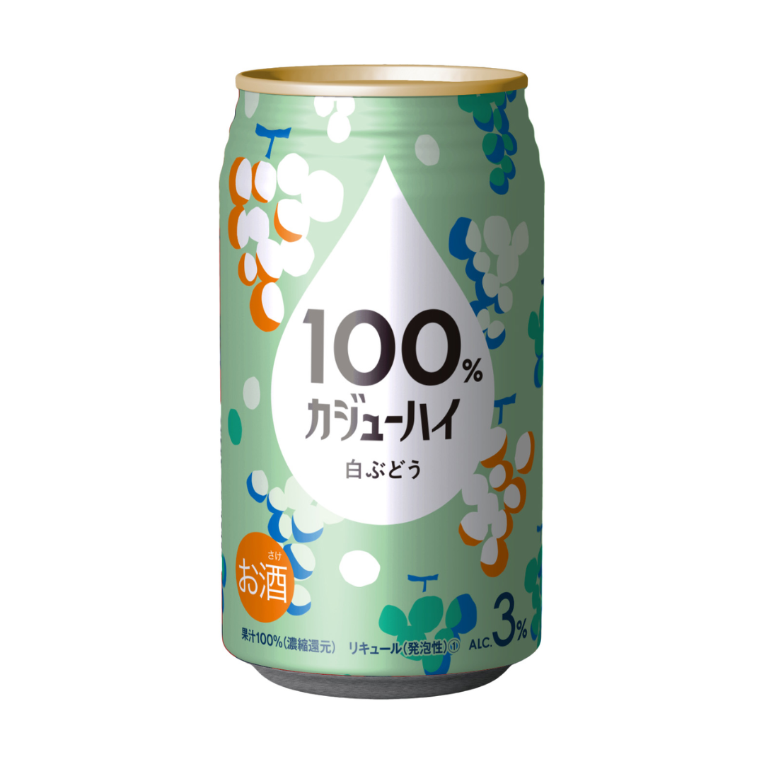 [ADL]KAJU HI Shirobudo(White Grape) CHUHAI CAN 340ml x 4ea