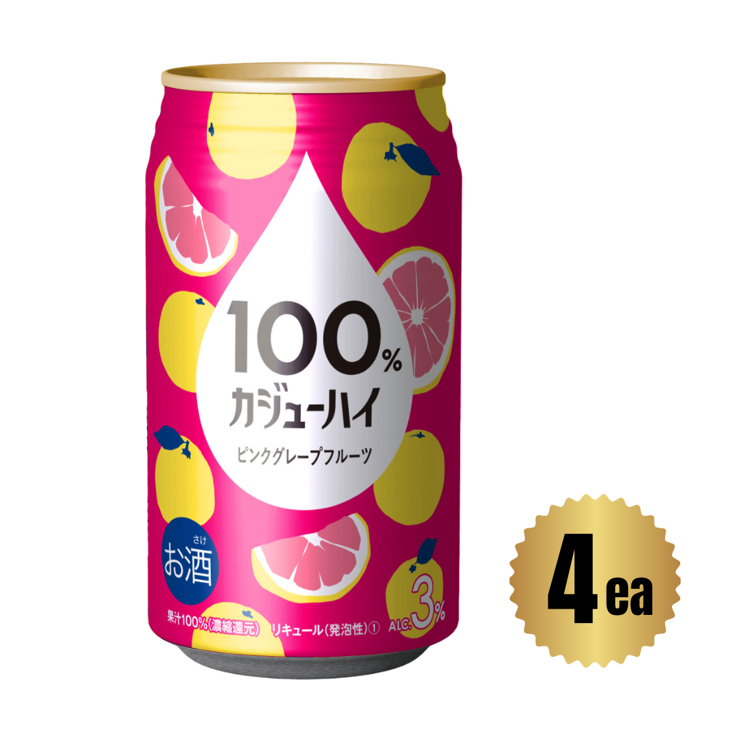[ADL]KAJU HI Pink Grapefruit CHUHAI CAN 340ml x 4ea