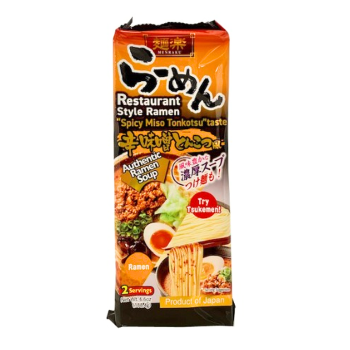 [SYD] MENRAKU Spicy Miso Tonkotsufu 188.4g + FREE DRIED SEAWEED