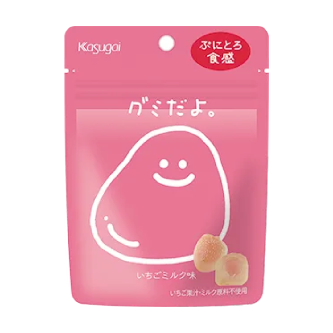 [SYD] KASUGAI Gummy Dayo Ichigo Milk 60g x 3ea