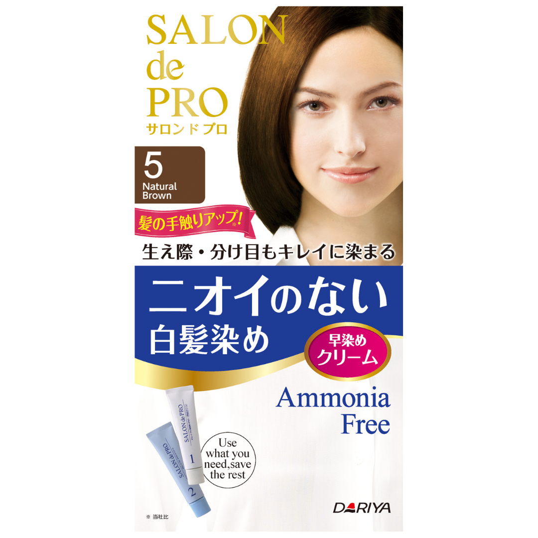 [ADL]SALON de PRO Unscented Grey Hair Dye Cream 5 Natural Brown