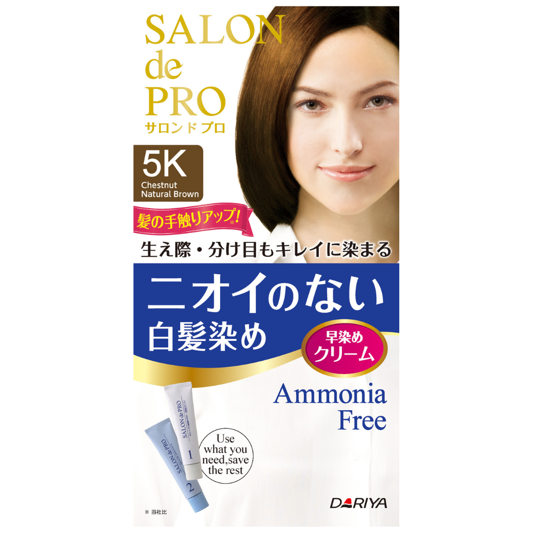 [ADL]SALON de PRO Unscented Grey Hair Dye Cream 5K Chestnut Natural Brown
