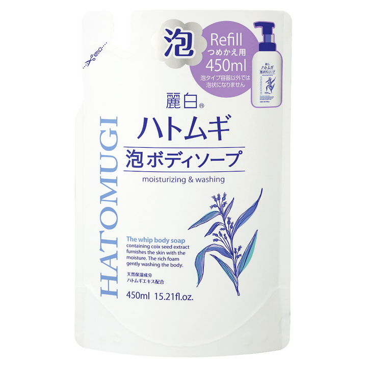 [SYD]HATOMUGI Whip Body Soap Refill 450ml