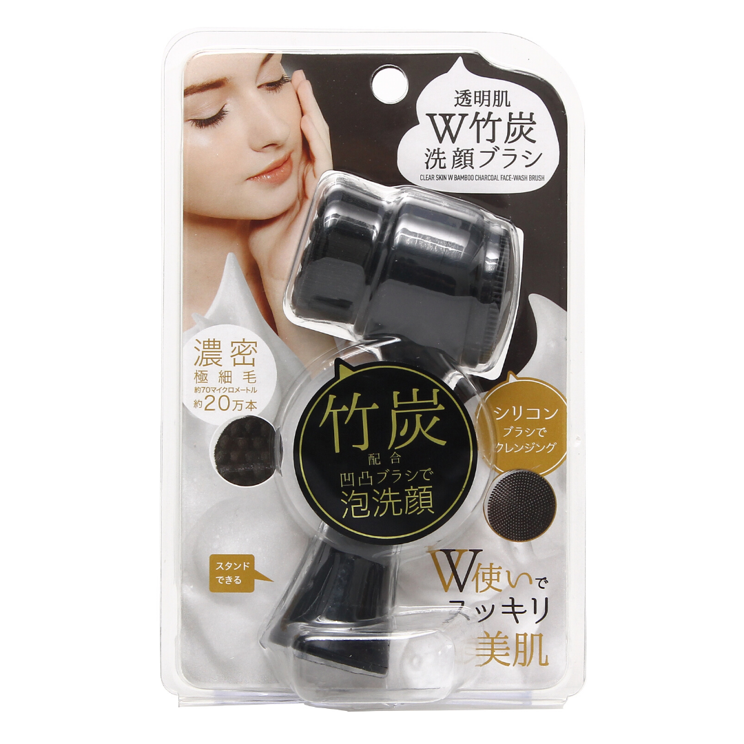 [ADL]Double Sengan Face Washing Brush 1p Charcoal