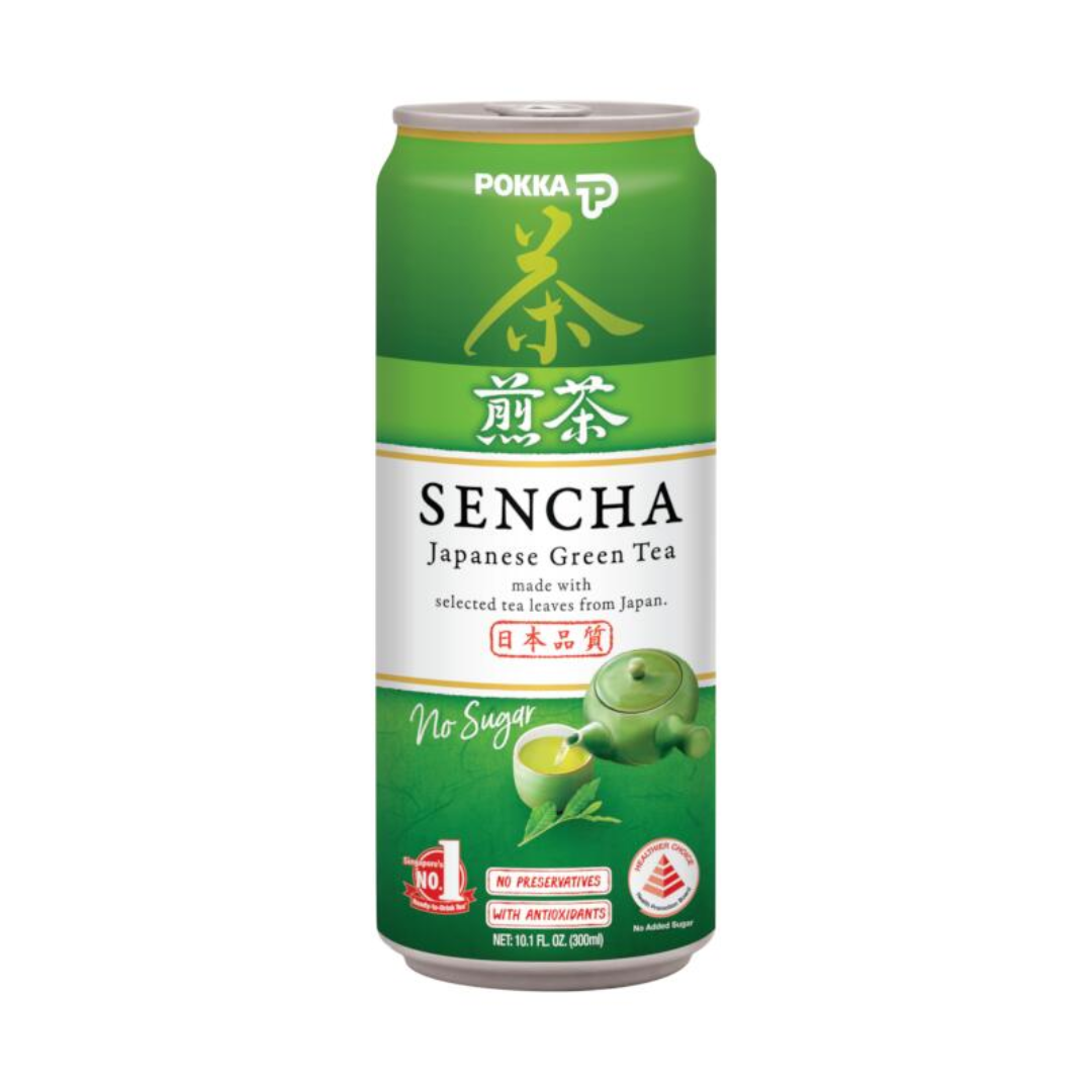 [SYD]POKKA Sencha (Sleek Can) Green tea no sugar 300ml x 24ea