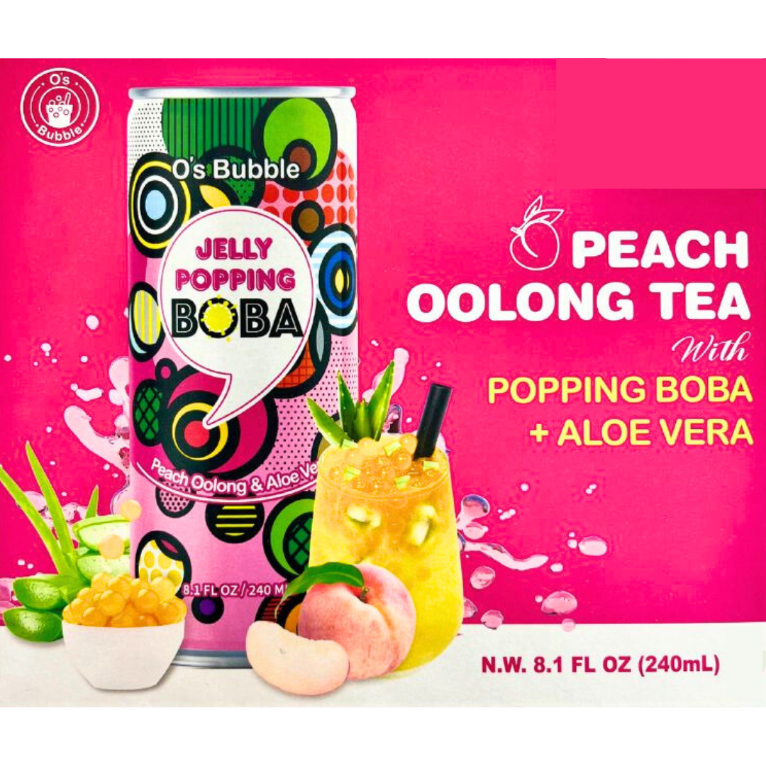 [ADL]O'S BUBBLE Peach Oolong Tea Can 240ml