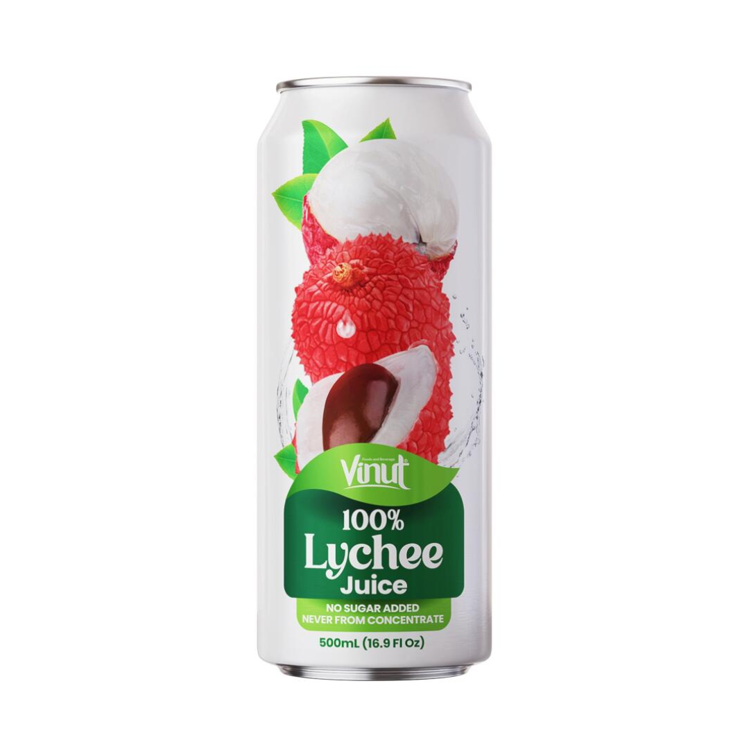 [SYD]VINUT 100% Lychee Juice CAN 500ml x 6ea