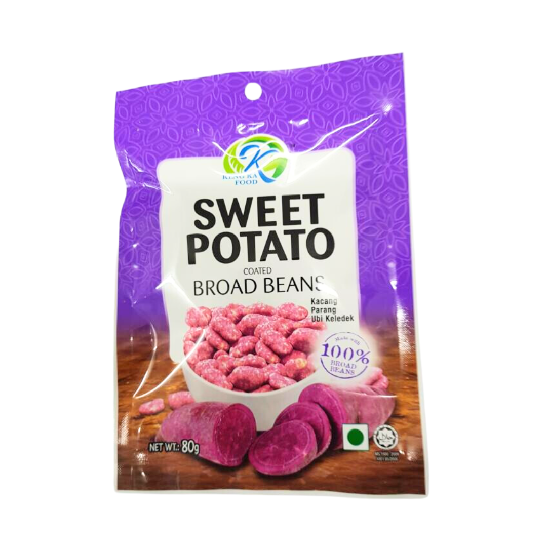[SYD]KENG KA Sweet Potato Coated Broad Bean 80g (BBD: 20/May/2026)