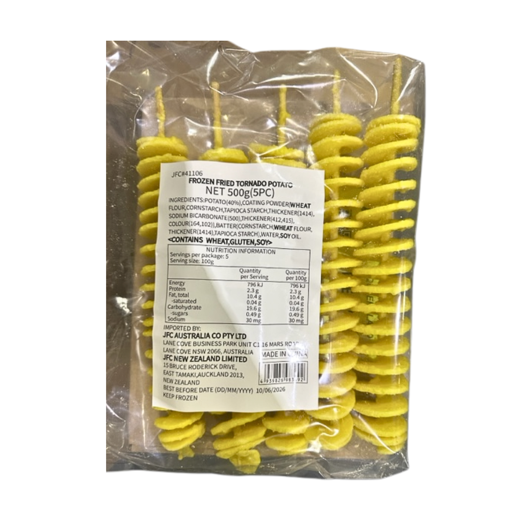 [ADL]Plain Skewered Tornado Potato 100g x 5pc 500g Frozen