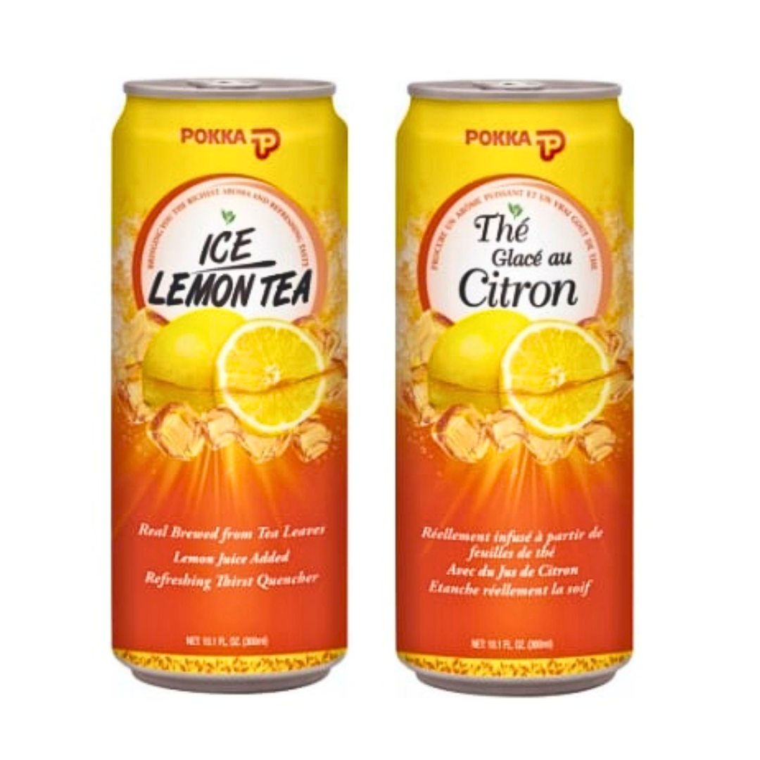 [ADL]POKKA Lemon Tea Sleek Can 300ml x 24ea