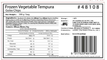 [SYD]Gobo Chips 500g