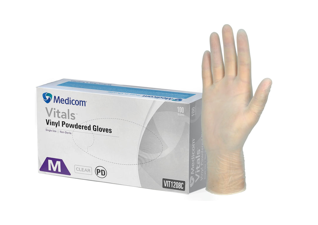 [ADL]Gloves Vinyl Clear M 100pc