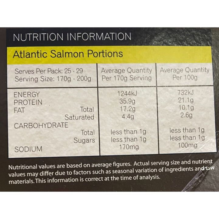 [SYD]Salmon Portion Skin On 200g