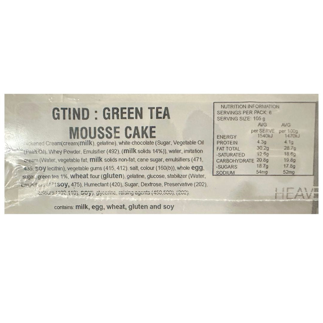 [SYD]Green Tea Mousse 6pc