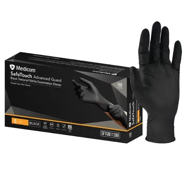[SYD]Gloves Black Nitrile Gloves S 100pc