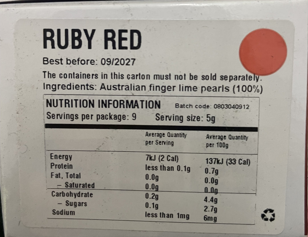 [SYD]Finger Lime Ruby Red 45g