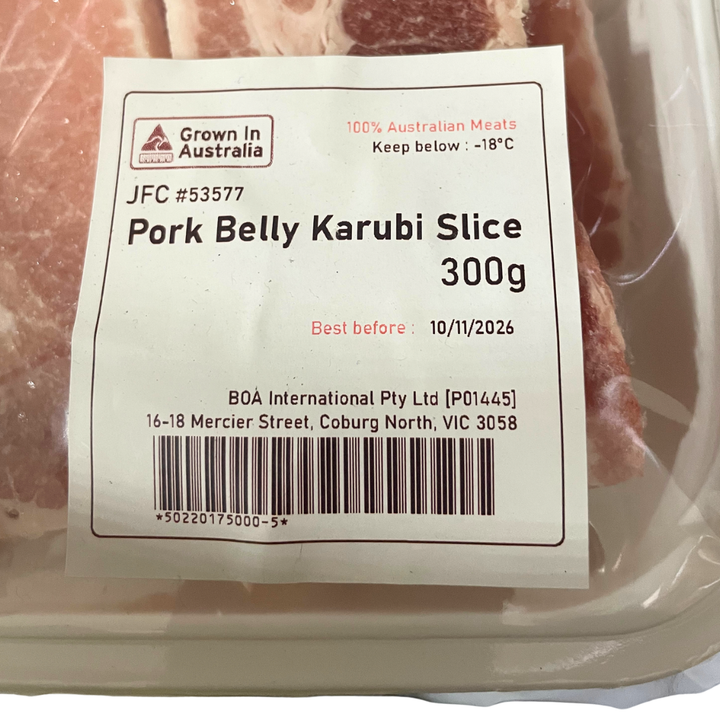 [SYD]Pork Belly Karubi Slice (8mm) 300g
