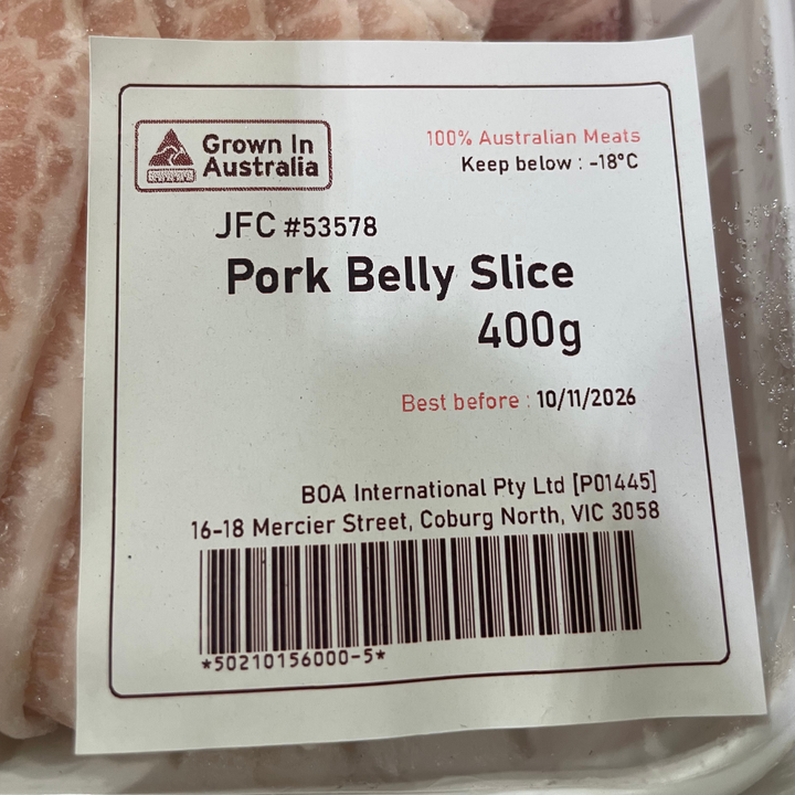 [SYD]Pork Belly Slice (2mm) 400g