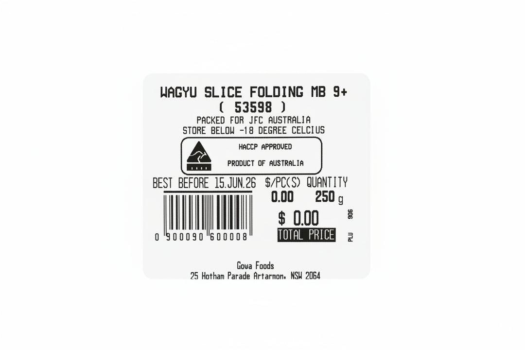 [SYD]GOWA Wagyu Slice(Folding) MB9+ 250g