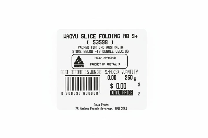 [SYD]GOWA Wagyu Slice(Folding) MB9+ 250g