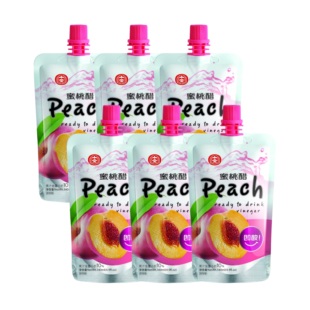 [SYD] SHIH-CHUAN Peach Vinegar Drink 140ml x 6ea