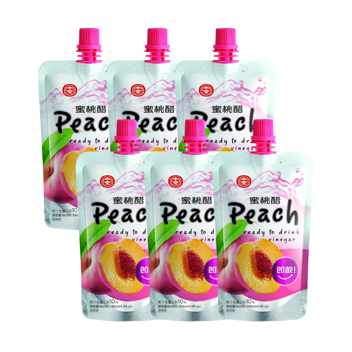 [SYD] SHIH-CHUAN Peach Vinegar Drink 140ml x 6ea