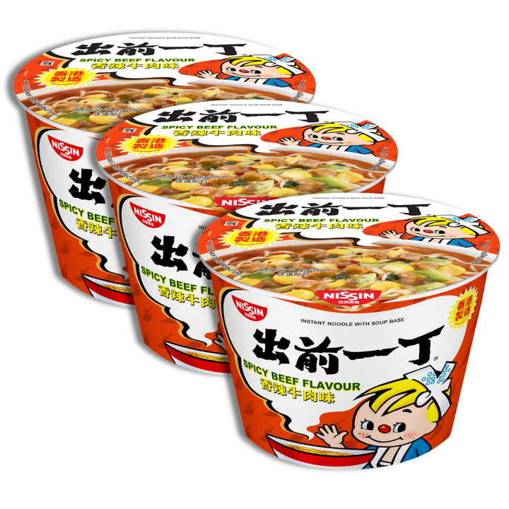 [ADL] NISSIN DR Spicy Beef Flavour Bowl 107g x 3ea
