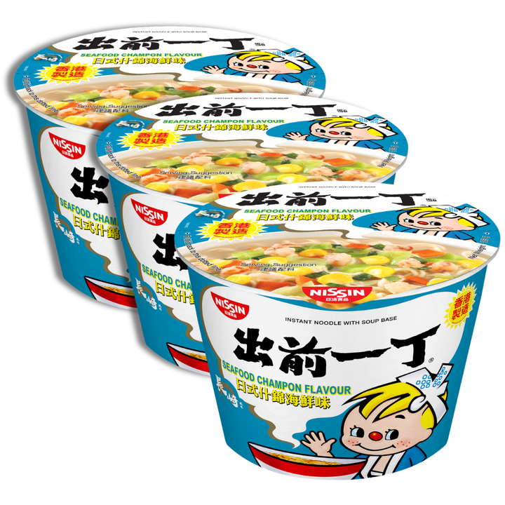 [ADL] NISSIN DR Seafood Champon Flavour Bowl 103g x 3ea