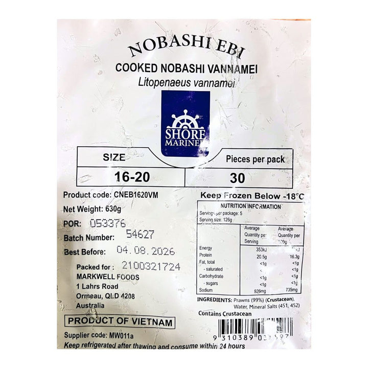 [SYD]Cooked Nobashi Ebi 30pcs