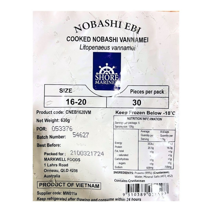 [SYD]Cooked Nobashi Ebi 30pcs