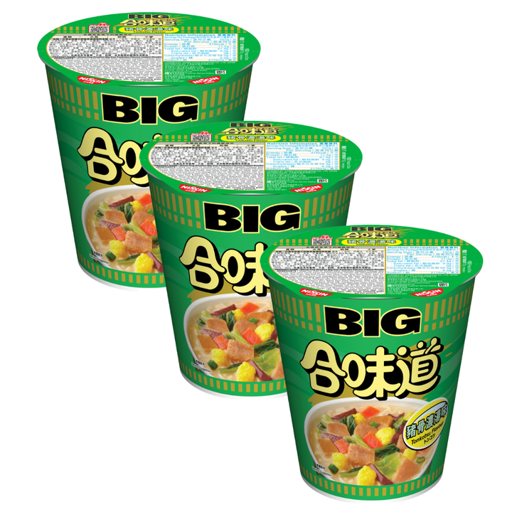 [SYD] NISSIN BIG Cup Tonkotsu Flavour 102g x 3ea (BBD: 15/Oct/2026)