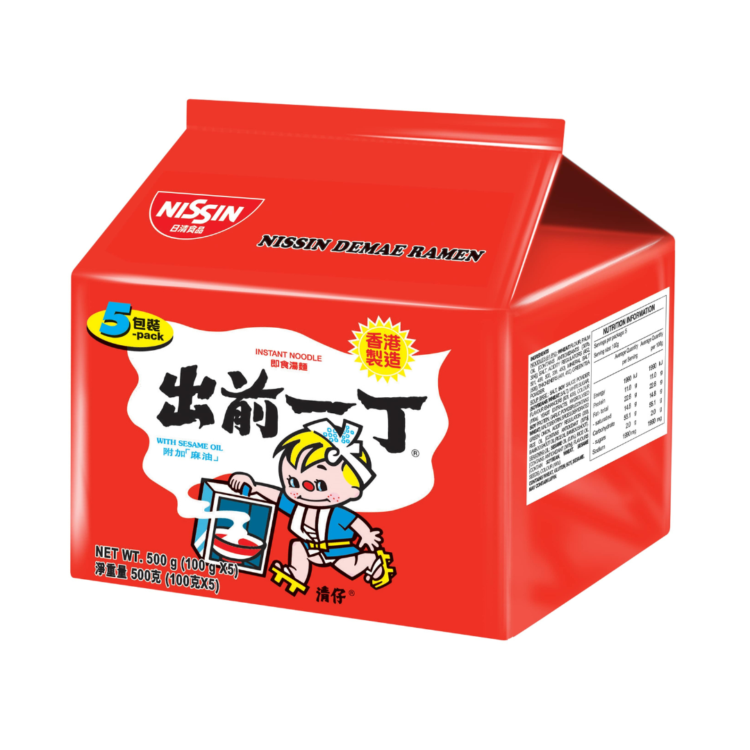 [ADL]NISSIN Demae Ramen Sesame Oil Flavour 5pks 500g (BBD 11/07/2026)