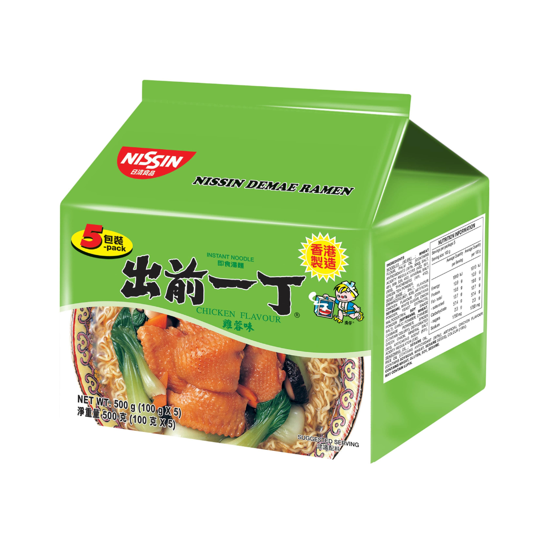 [ADL]NISSIN Demae Ramen Chicken Flavour 5pks 500g  (BBD: 11/July/2026)