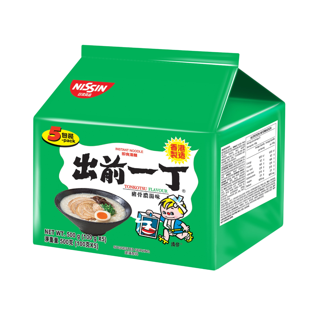 [ADL]NISSIN Demae Ramen Kyushu Tonkotsu Flavour 5pks 500g