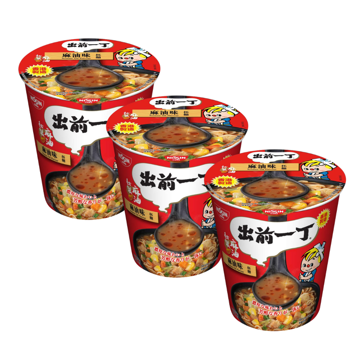 [SYD]NISSIN DR Sesame Oil Flavour Cup 71g x 3ea + FREE DRIED SEAWEED