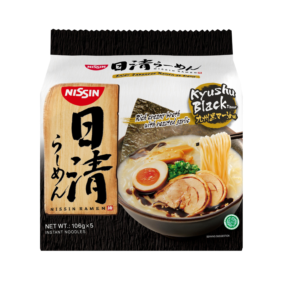 [SYD]NISSIN Kyushu Black Flavour 5pks 530g