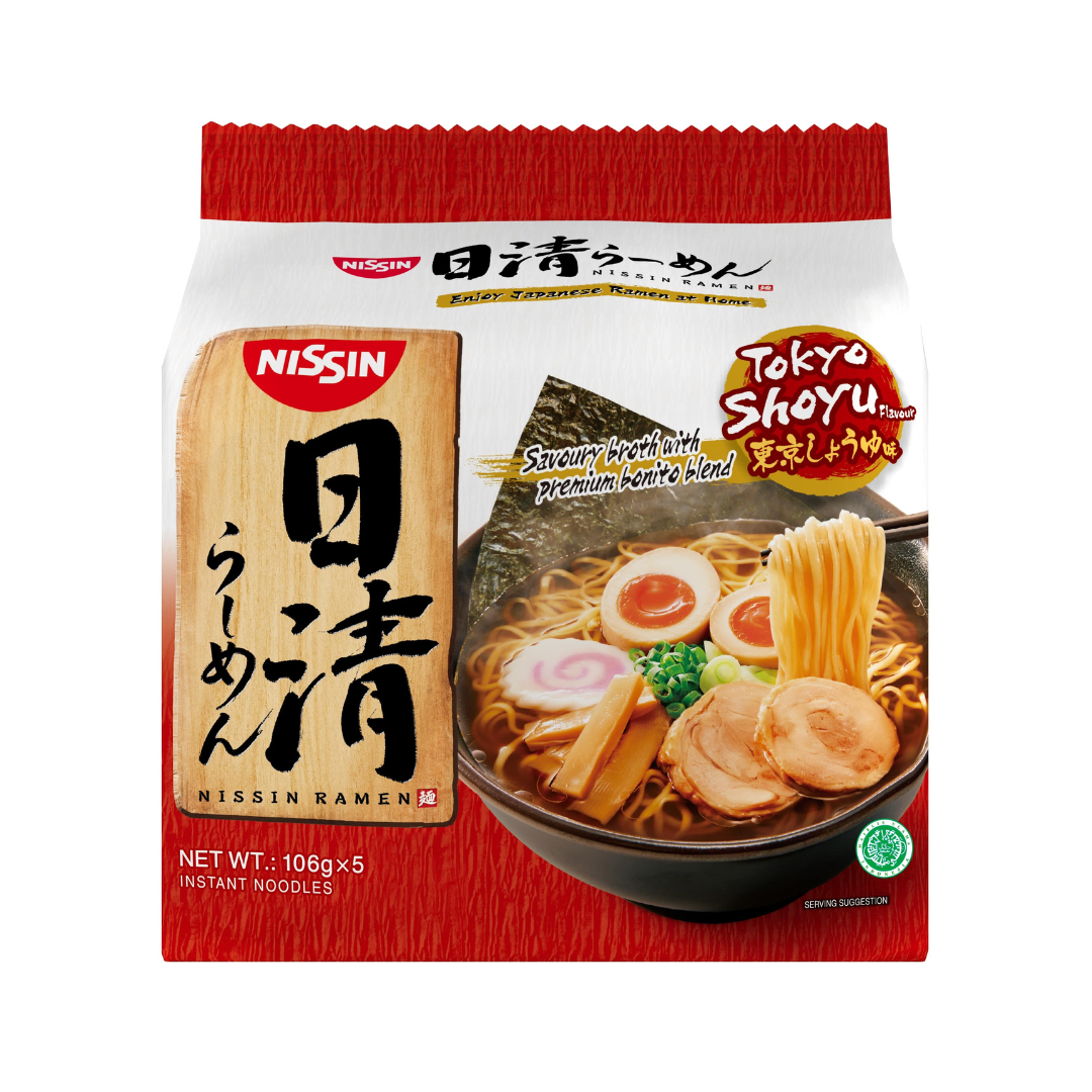 [SYD]NISSIN Tokyo Shoyu Flavour 5pks 530g (BBD: 18/June/2026)